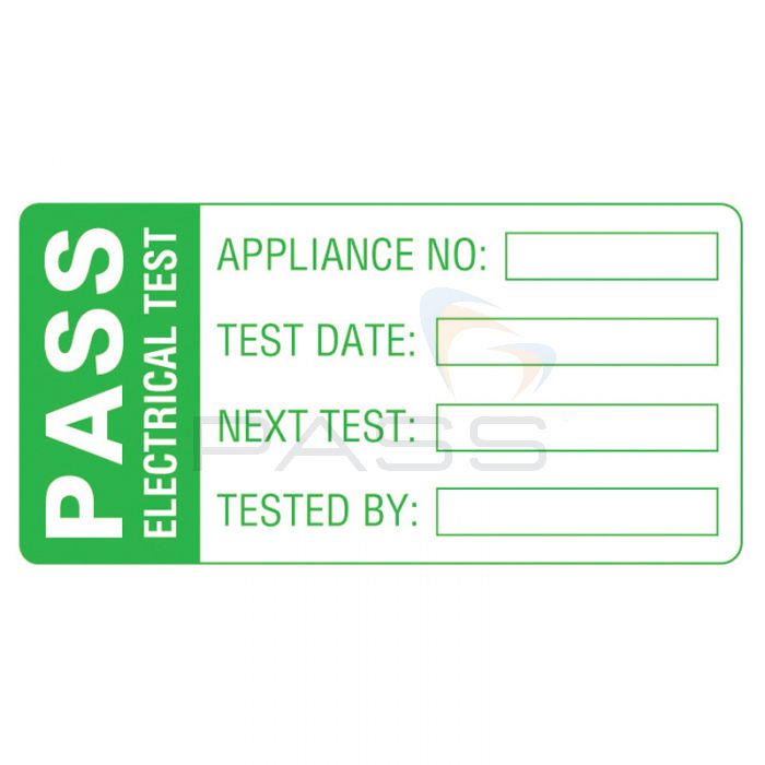 Martindale LAB2 Large PASS PAT Test Labels