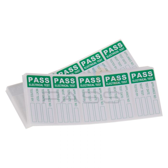 Martindale LAB2 Large PASS PAT Test Labels