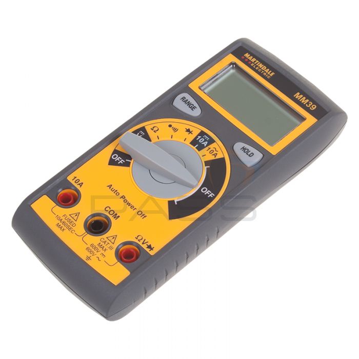 Martindale MM39 Standard Digital Multimeter Auto Ranging - Front