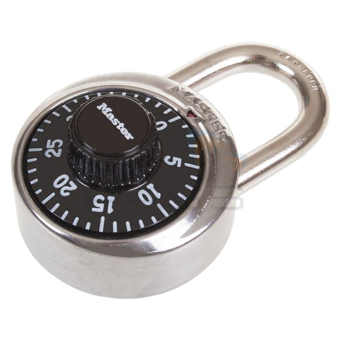 Masterlock 1500 Combination Padlock w/ Double-Armoured Stainless Steel Body  - Front