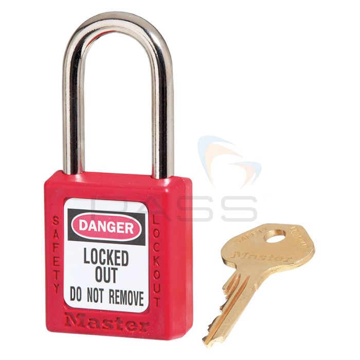 Masterlock Zenex Padlock - Keyed Alike - Key Retaining (Red) 