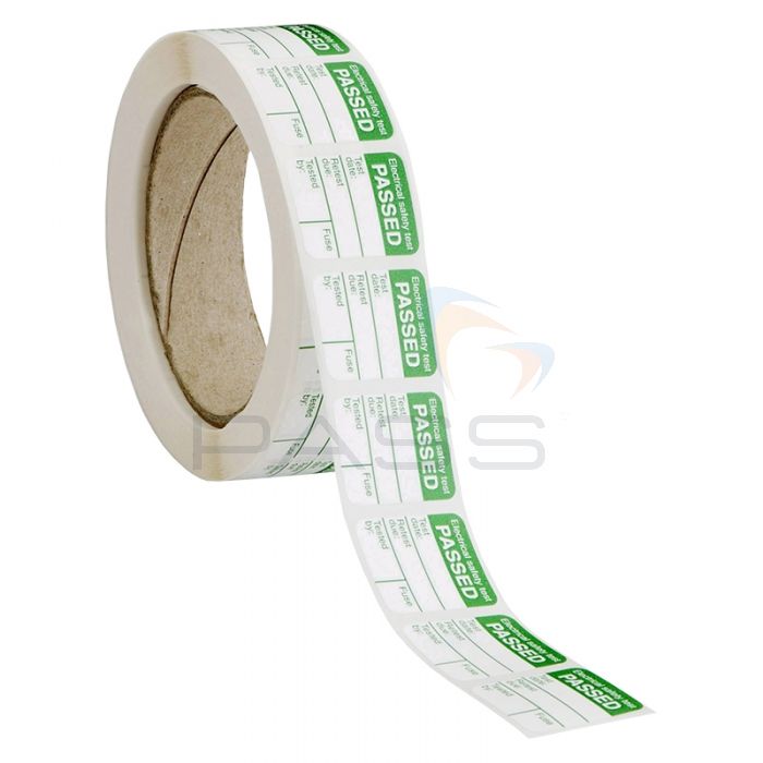 Megger Roll of 1000 PASS Test Labels