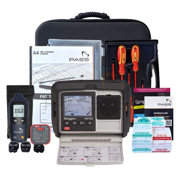 Megger PAT120 PAT Tester - Professional Kit (Bundle 2) & accessories
