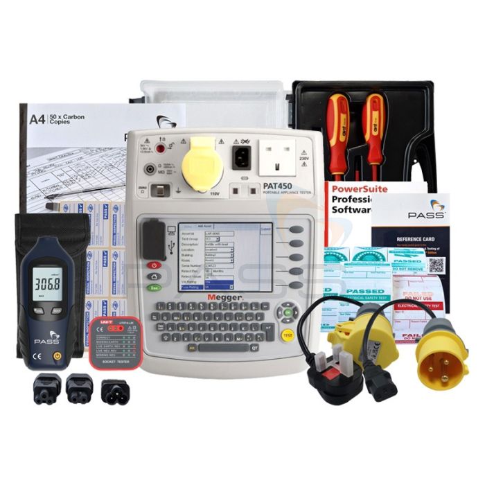 Megger PAT450 PAT Tester - Business Kit (Bundle 2) & accessories