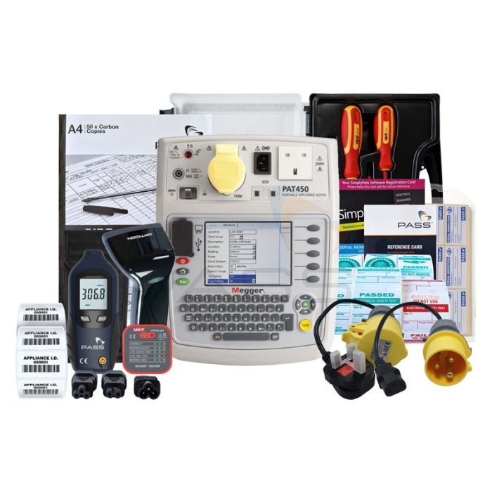 Megger PAT450 PAT Tester - Premium Kit (Bundle 3) & accessories