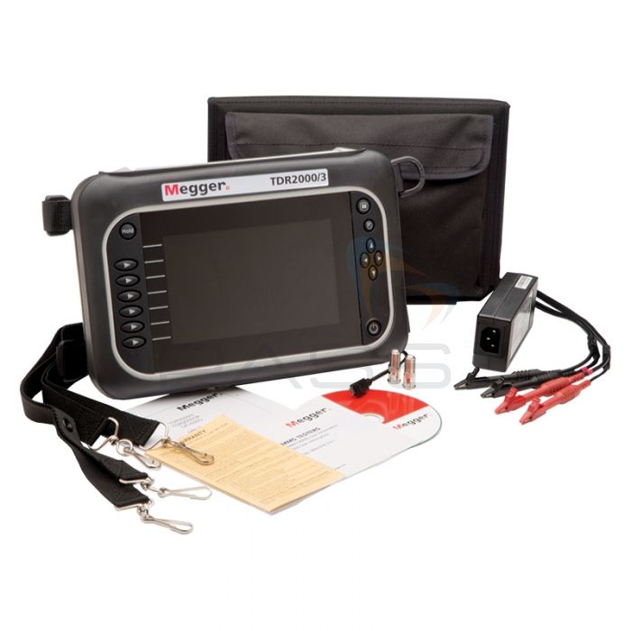Megger TDR2000/3P Dual Channel Power Plus Time Domain Reflectometer - With Accessories 