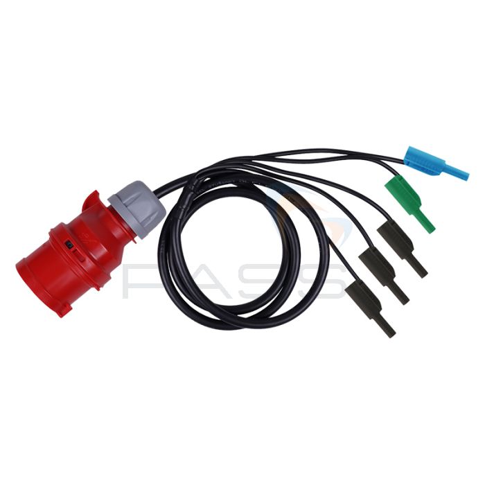 Metrel A1641 5 pin 16A adapter / shuko plug
