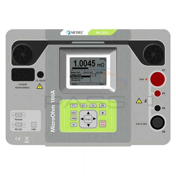 Metrel MI 3252 MicroOhm 100A Low Resistance Ohmmeter