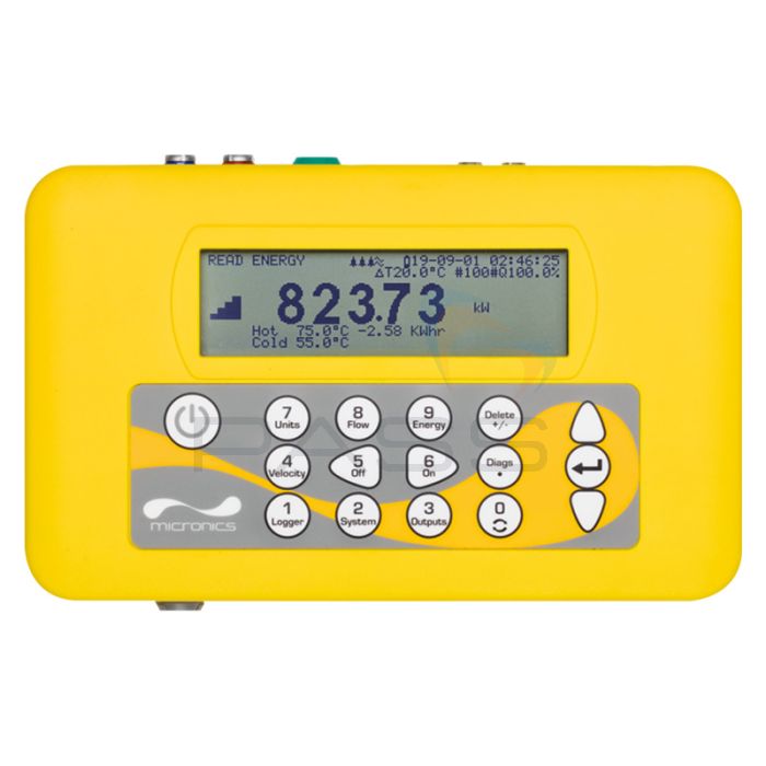 Micronics PF333 Portaflow Portable Ultrasonic Clamp-on Flow & Heat Meter