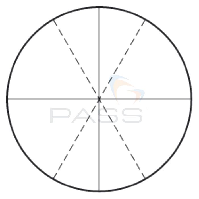 Mitutoyo 176-114 Reticle for TM Models, 60° Angle
