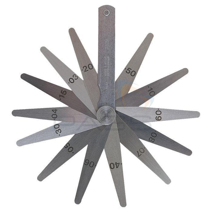 Moore & Wright 387M-13-A Feeler Gauge Set, Precision, Blade Type A, 13 Pieces, 75mm
