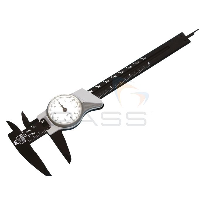 Moore & Wright CDP150M Plastic Dial Caliper, 150mm/0.1mm