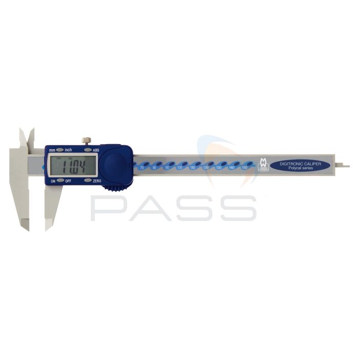 Moore & Wright MW110-15DPC Polycarbonate Digital Caliper, 150mm/6"