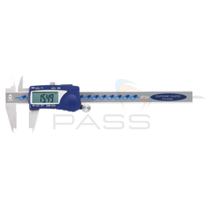 Moore & Wright MW110-15WR IP54 Water Resistant Digital Caliper, 150mm/6"