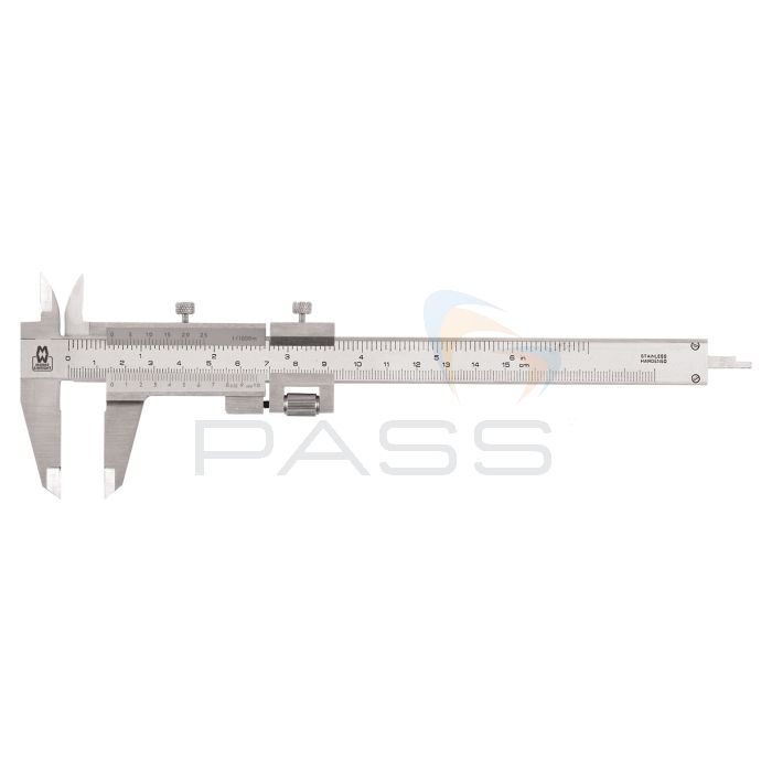 Moore & Wright MW111-15I Fine Adjustment Vernier Caliper, 111 Series
