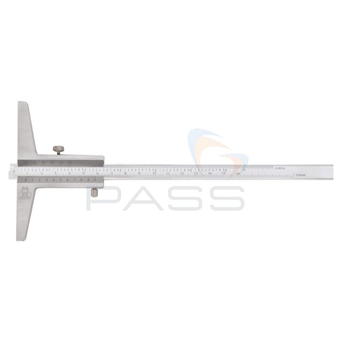 Moore & Wright MW170-15 Vernier Depth Gauge, 170 Series, 150mm, 0.02mm
