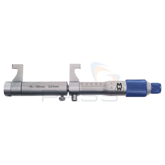 Moore & Wright MW280-04 Caliper Type Inside Micrometer, 280 Series - Metric, 75-100mm
