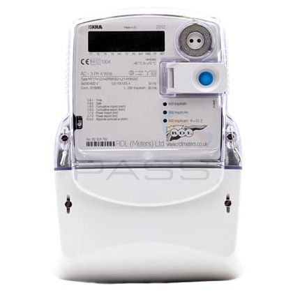 RDL MT174DC/DT 120A Three Phase Direct Connection Electronic Meter w/ LCD Display - Dual Tariff (Import/Export Energy Reading, Pulse & RS485 Output) 1