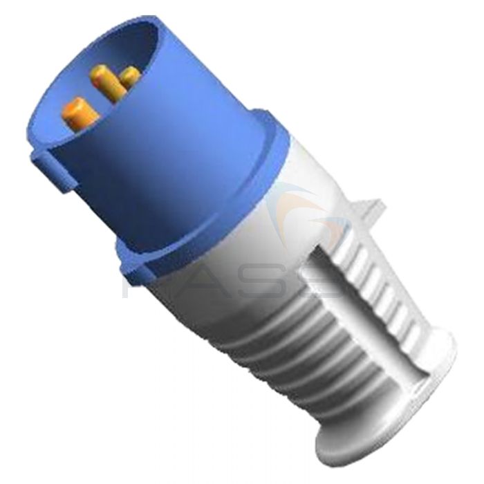 230V Blue Plug - 16A, 2P+E