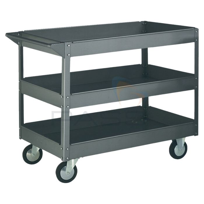 PASS WI203Y Deep Tray Trolley, 3 Shelves
