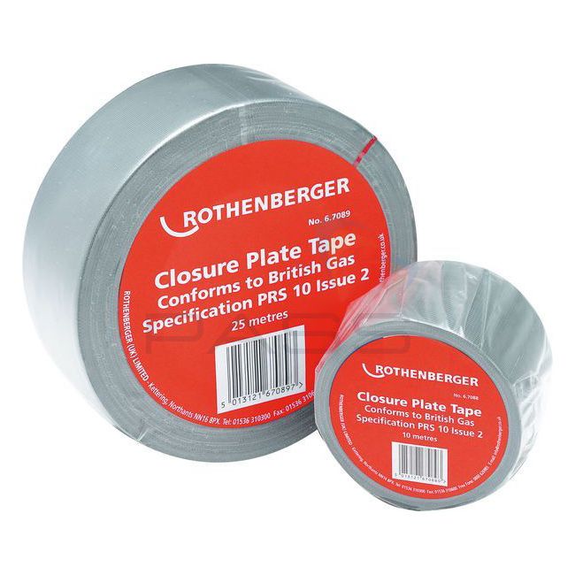 Rothenberger PRS10 Closure Plate Tape 50mm: 10 or 25m 1