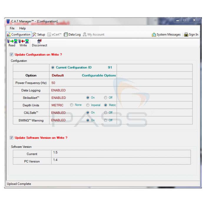 radiodetection 97catmanager screen 1