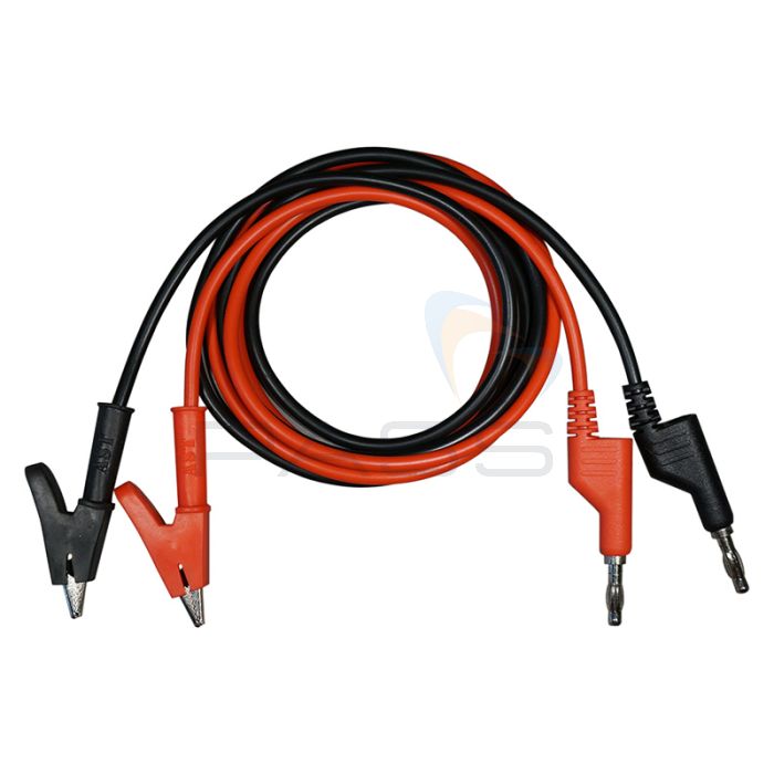 Radiodetection Banana Plug to Telco Alligator Clips - Choice of Red or Black
