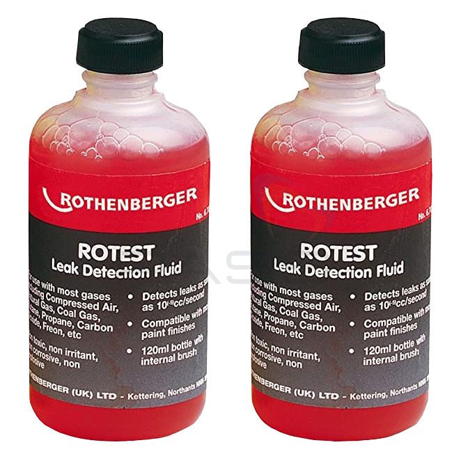Rothenberger Rotest Leak Detection Fluid 120ml Bottle: 1 or 50 Quantity 1