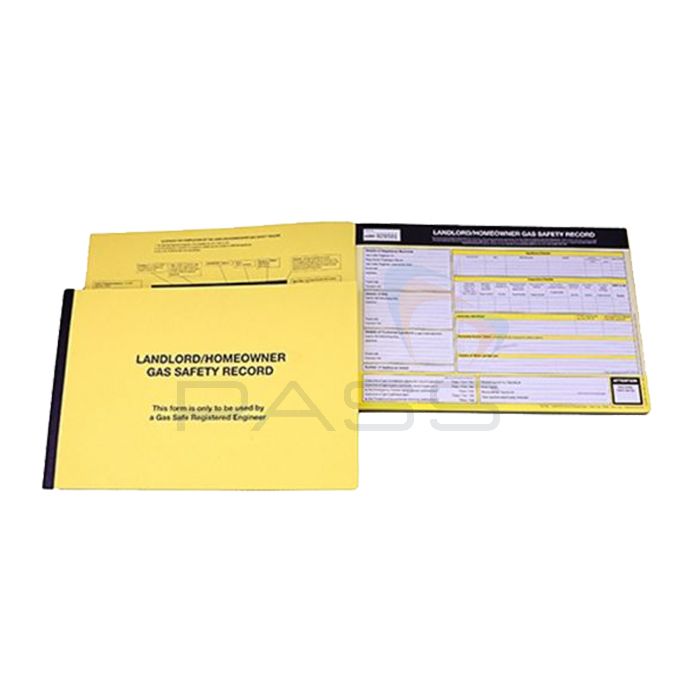 Monument 532P Gas Safe Pack of 50 Landlords Gas Safety Record Pad 1