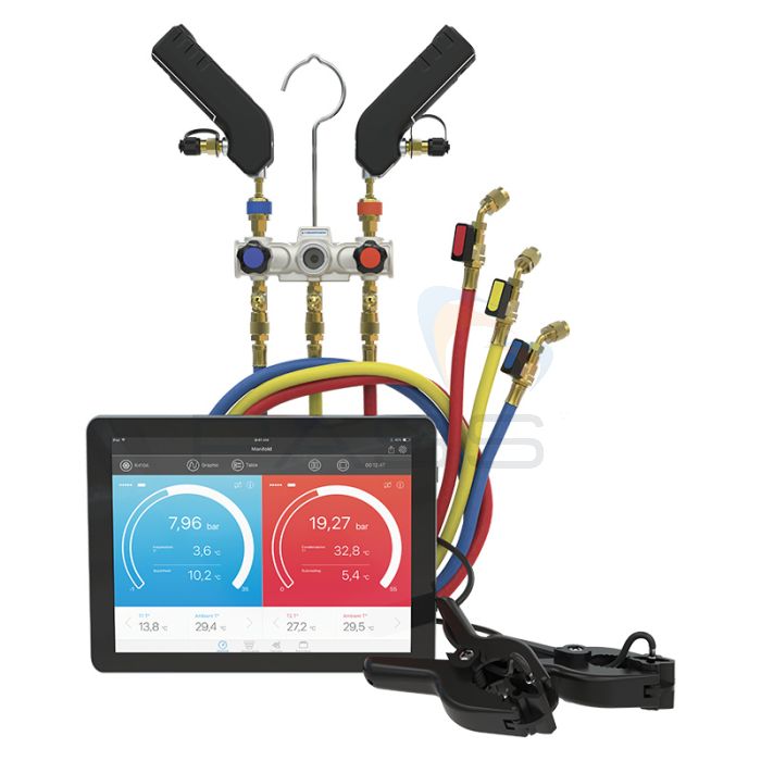 Sauermann Kimo K-Si-RM13 Combined Manifold with Smart Wireless Probes Inc Temp Clamps & Case