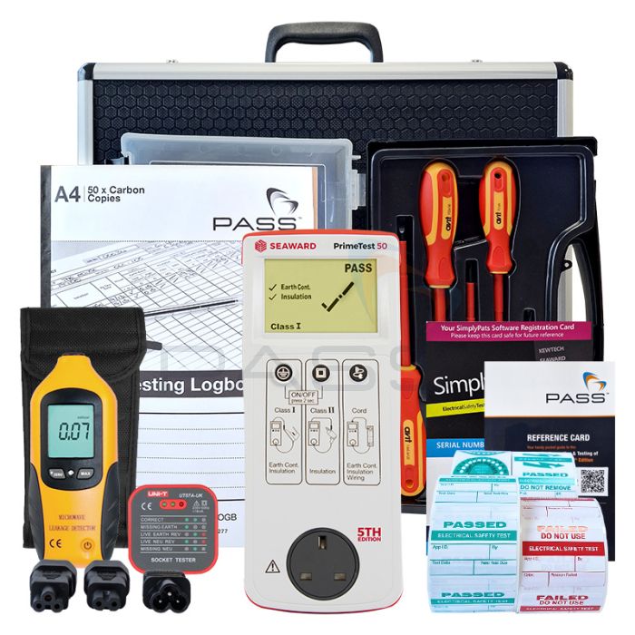Seaward Primetest 50 PAT Tester - Professional Kit (Bundle 2) & accessories
