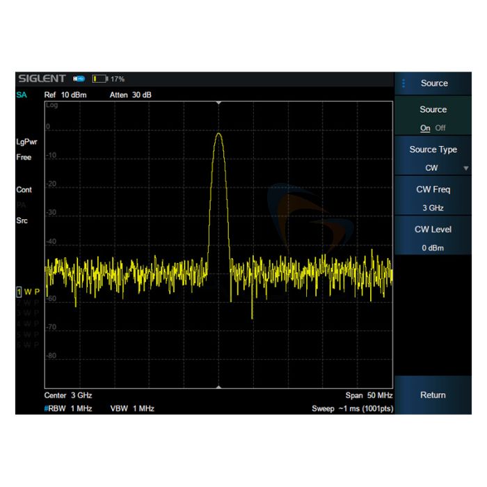 Siglent SHA850-SOR 100 kHz~3.6/ 7.5 GHz Independent Source, -40 dBm ~ 0 dBm (SW)