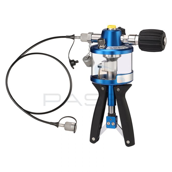 Sika Pneumatic Test Pump P700.3 Kit including case, hose, adapter, seals, pressure range 0 to 700bar