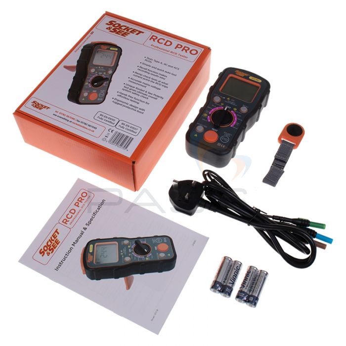 Socket & See RCD PRO Professional RCD Tester - Kit