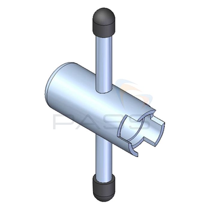 Monument 3133U Stubby Wheel Head Key 1