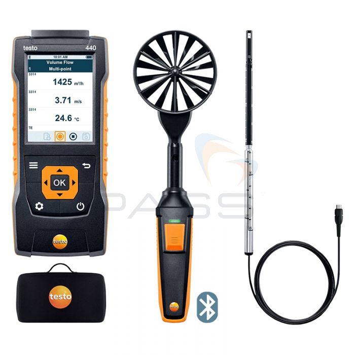 Testo 440 Air Flow ComboKit 1 with Bluetooth