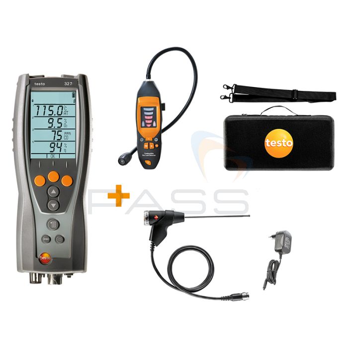 Testo 327-1 Flue Gas Analyser Standard Kit & 316i Gas Leak Detector