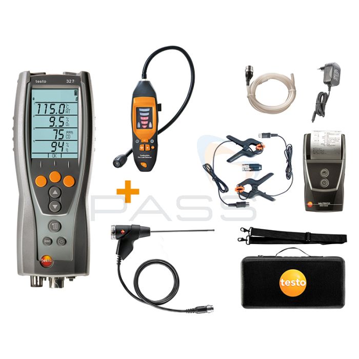 Testo 327-1 Flue Gas Analyser Advanced Kit & 316i Gas Leak Detector