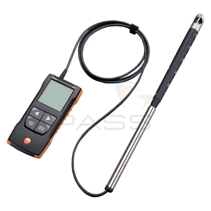 Testo 416 Digital 16mm Vane Anemometer with App Connection