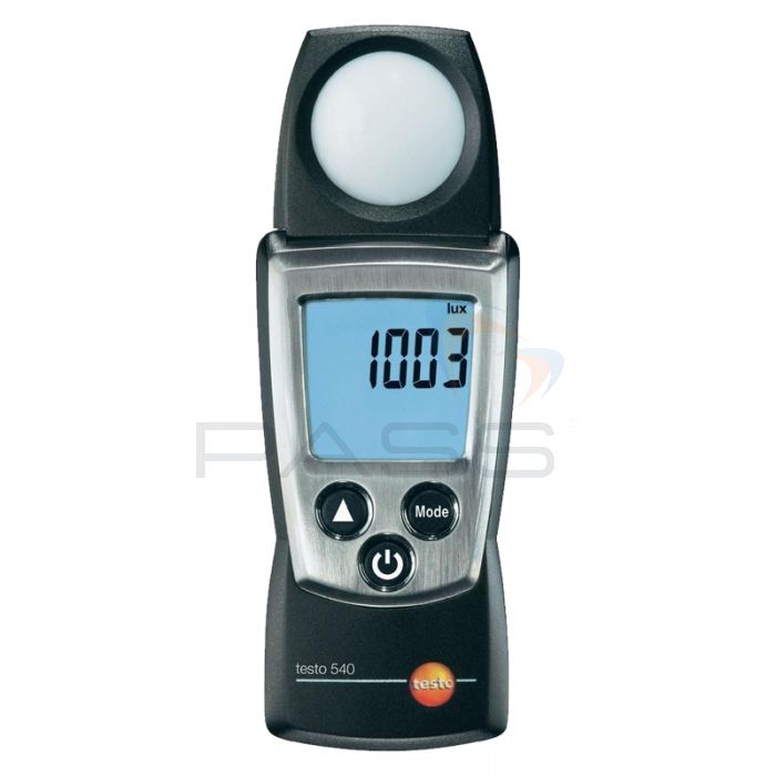 Testo 540 Pocket Light Meter - Screen on