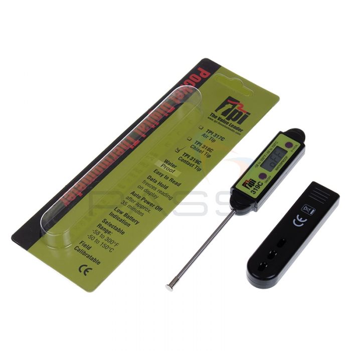 TPI 319C Contact Tip Pocket Digital Surface Thermometer - Kit