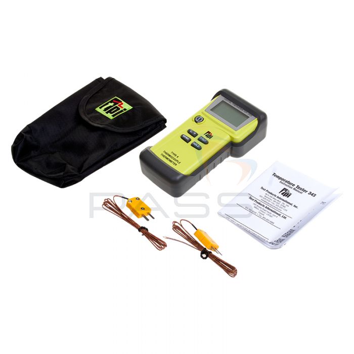 TPI 343 Dual Input Digital Thermometer - Type K kit