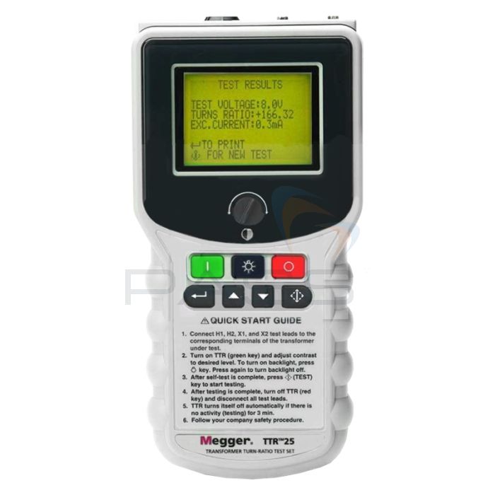 Megger TTR20-1 & TTR25-1 Handheld Transformer Turns Ratio Tester