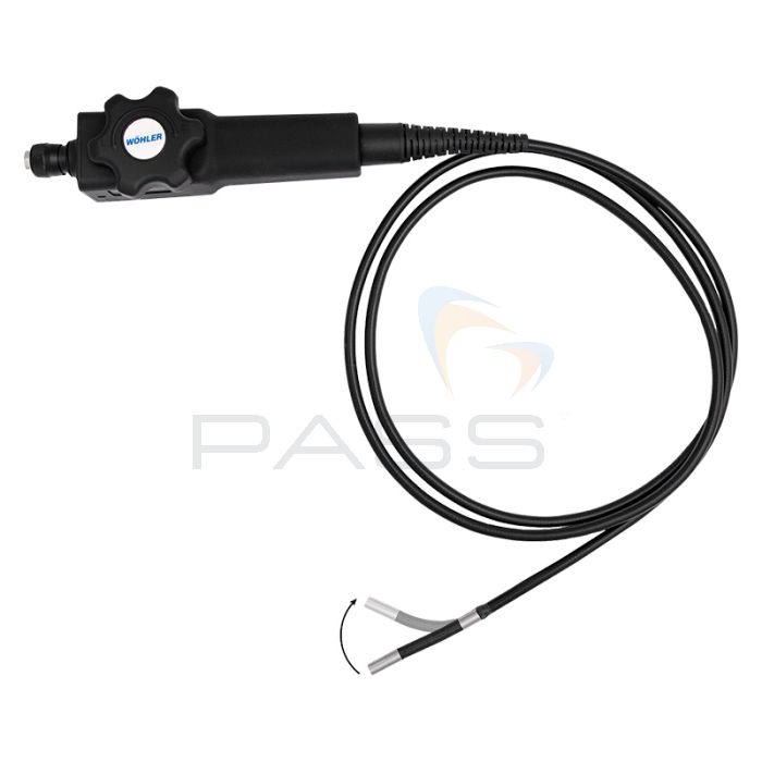 Wöhler WO11321 HD Video Endoscope Probe, Swiveling Ø 6,2 mm / 1,5 m / 180° 