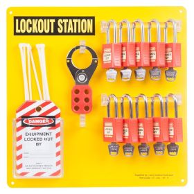 10 Lock Lockout Tagout Station - With Accessories