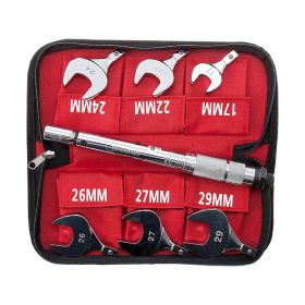 Rothenberger 175001 Torque Wrench Spanner Complete Set, 17-29mm (Suitable for all Refrigerants, inc. R410A)