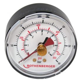 Rothenberger 61315 RP50 Pressure Test Pump Replacement Gauge (60 bar)