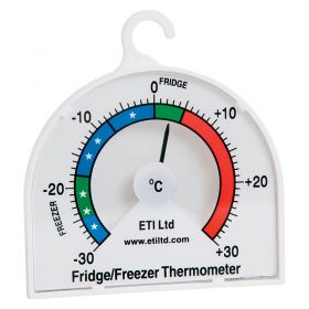 ETI 800-001: 10 x ETI Fridge/Freezer Dial Thermometers Pack - 70mm Diameter