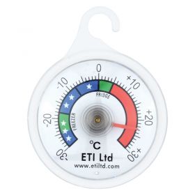 ETI 800-101: 20 x Fridge/Freezer Dial Thermometers Pack - 52mm Diameter 