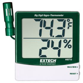 Extech 445715 Humidity & Temperature Indicator w/ Remote Sensor
